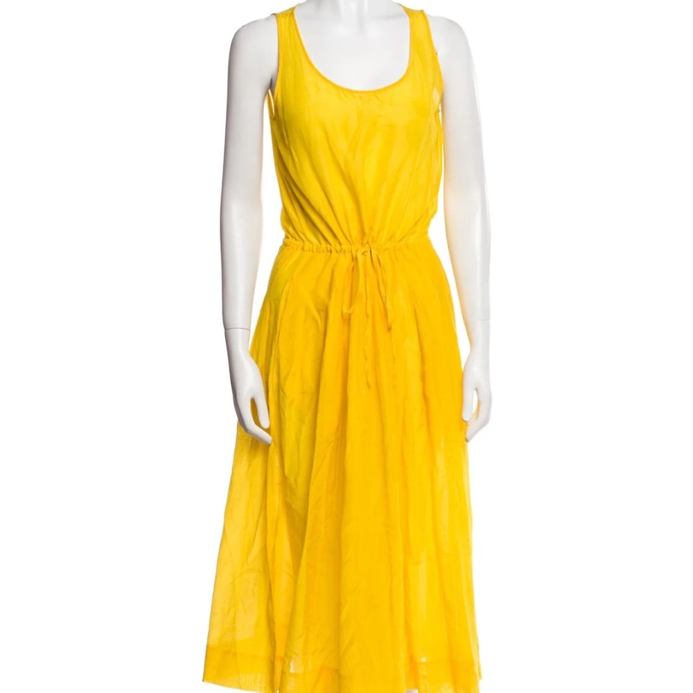 NWT Diane Von Furstenberg Sun Yellow Dress/Coverup Silk Cotton